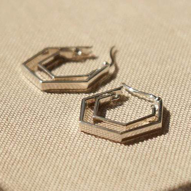Double-Pentagon Earring