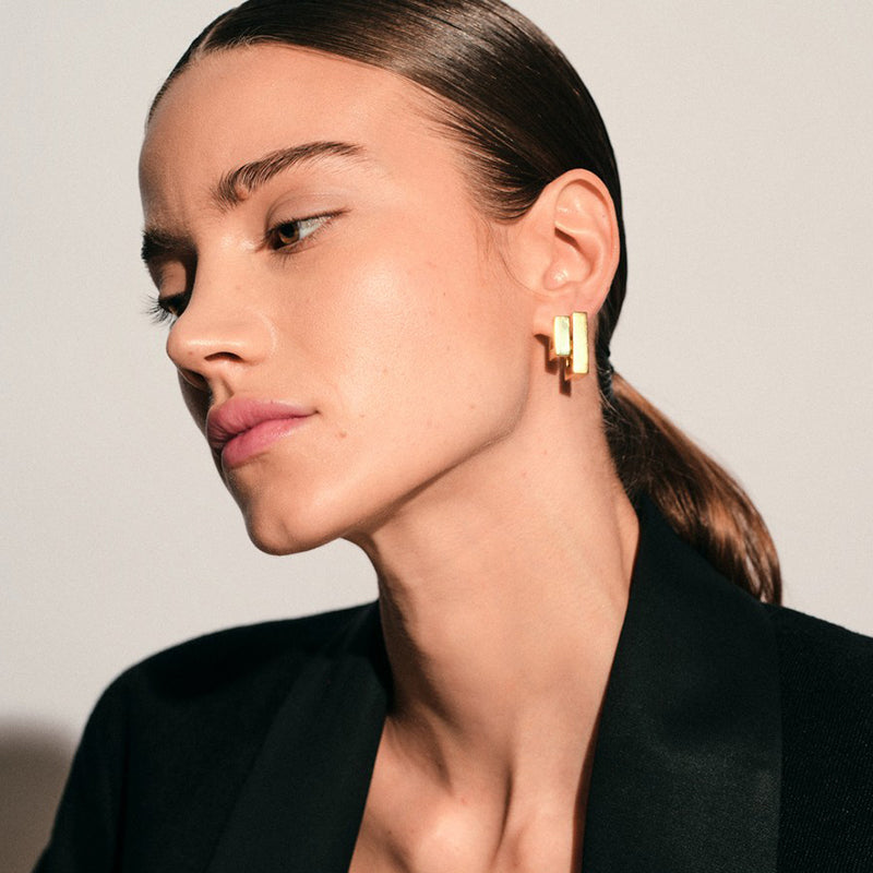 Square Block Earrings