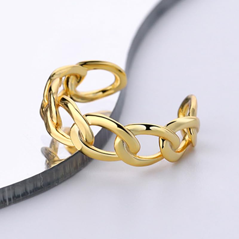 ZOYA JEWELRY DESIGN 925 Silver and Gold Plated Ring for Women | Adjustable Dainty Fashion Jewelry with Cubic Zirconia | Elegant Stackable Minimalist Ring for Women