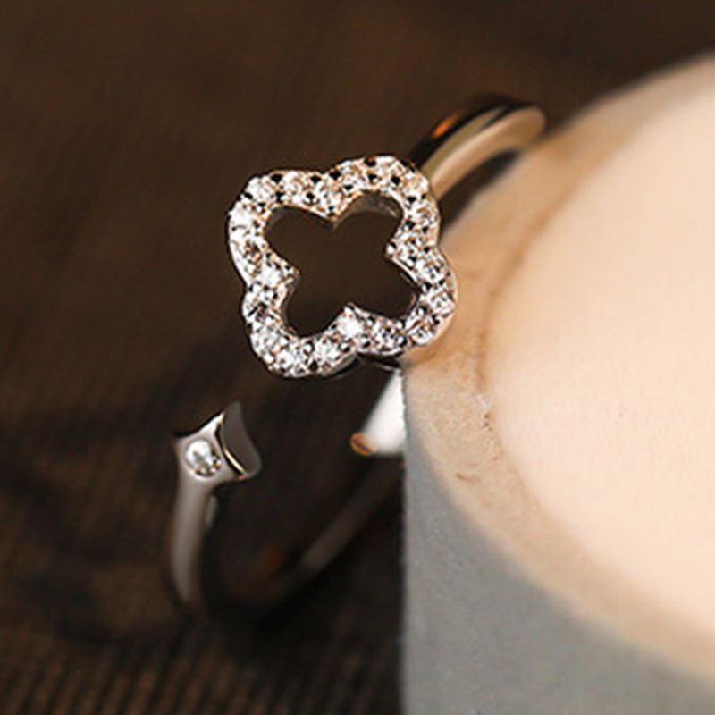 Silver Flower Ring