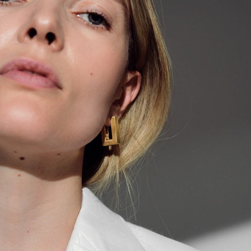 Square Block Earrings