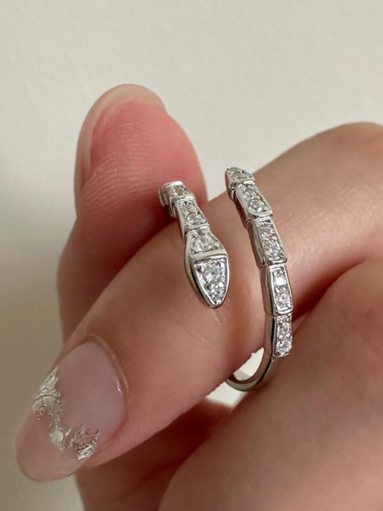 ZOYA JEWELRY DESIGN 925 Silver and Gold Plated Ring for Women | Adjustable Dainty Fashion Jewelry with Cubic Zirconia | Elegant Stackable Minimalist Ring for Women