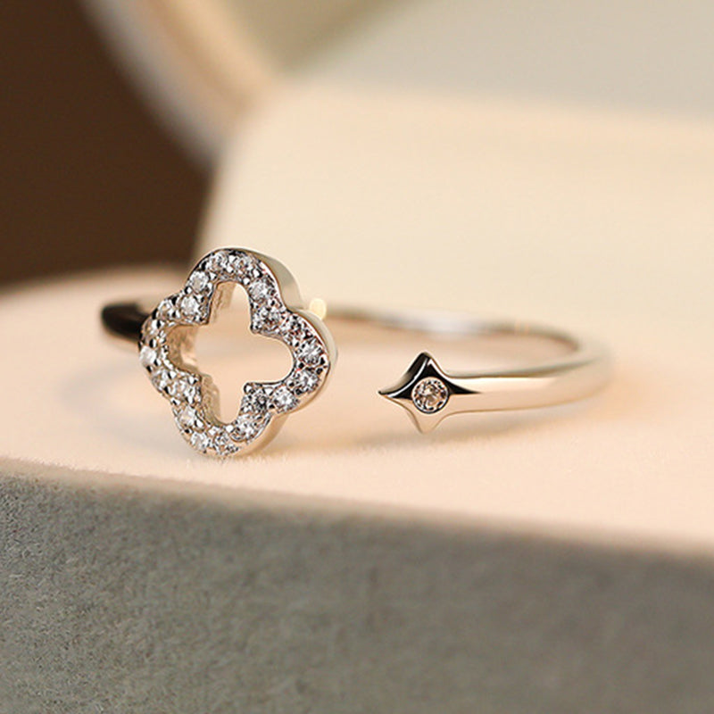 Silver Flower Ring