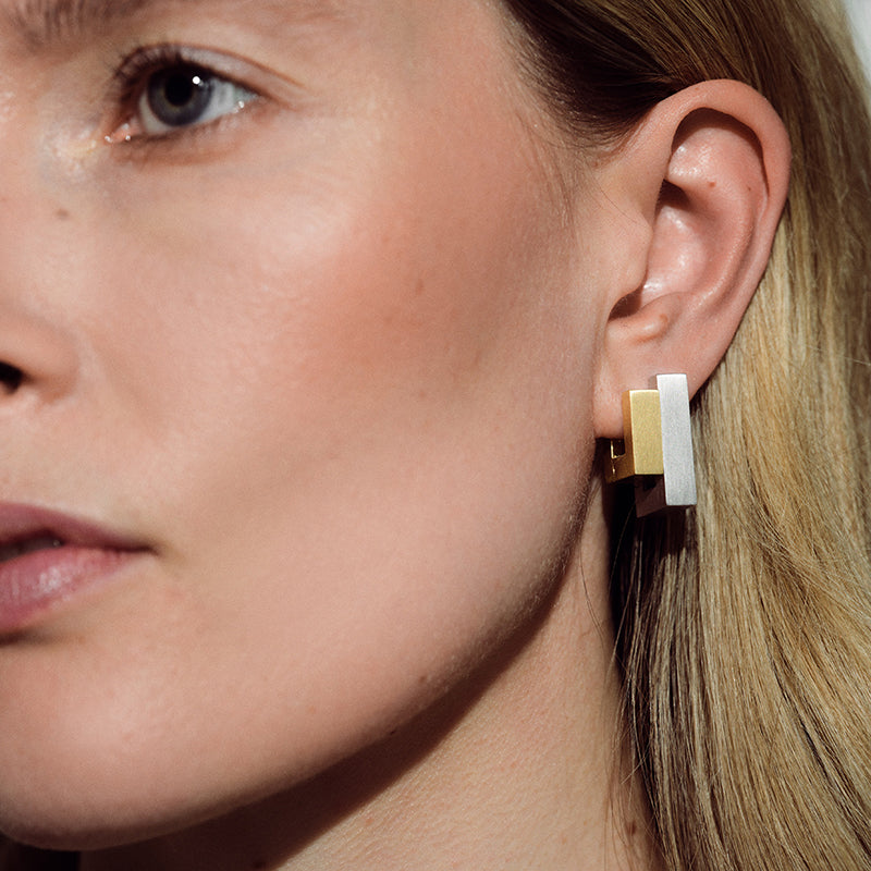 Square Block Earrings