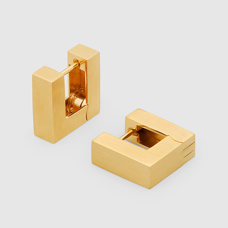 Square Block Earrings