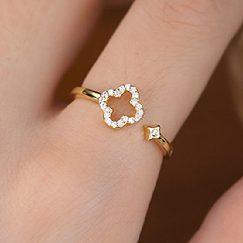 Silver Flower Ring