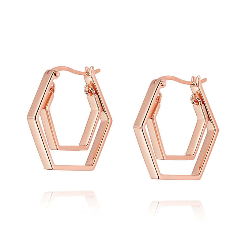 Double-Pentagon Earring
