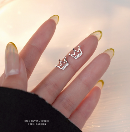 Crown Stud Earrings