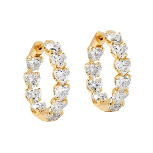 ZOYA JEWELRY DESIGN 18K Gold-Plated pure 925 Sterling Silver Hypoallergenic cute Hoop Earrings for Women - Trendy TikTok Jewelry