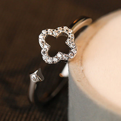 Silver Flower Ring