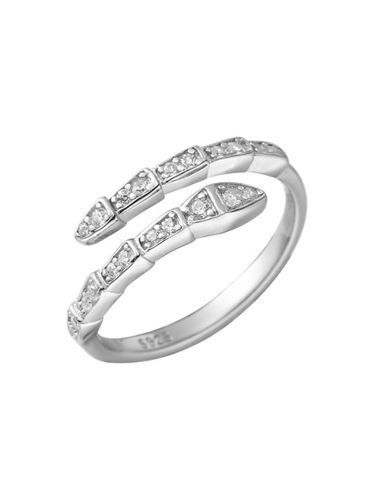 ZOYA JEWELRY DESIGN 925 Silver and Gold Plated Ring for Women | Adjustable Dainty Fashion Jewelry with Cubic Zirconia | Elegant Stackable Minimalist Ring for Women