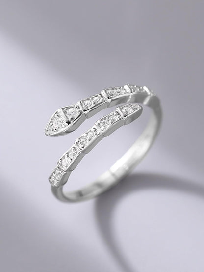 ZOYA JEWELRY DESIGN 925 Silver and Gold Plated Ring for Women | Adjustable Dainty Fashion Jewelry with Cubic Zirconia | Elegant Stackable Minimalist Ring for Women