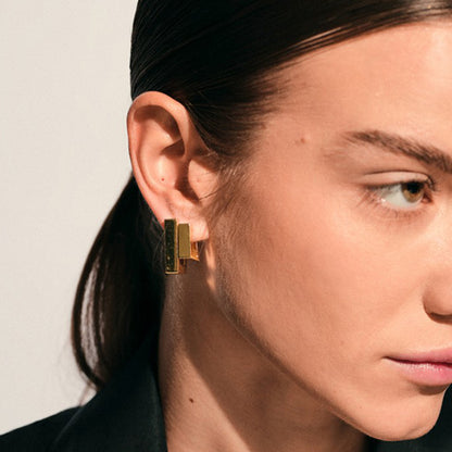 Square Block Earrings