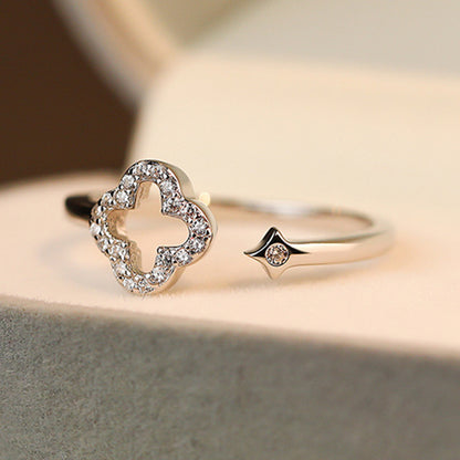 Silver Flower Ring