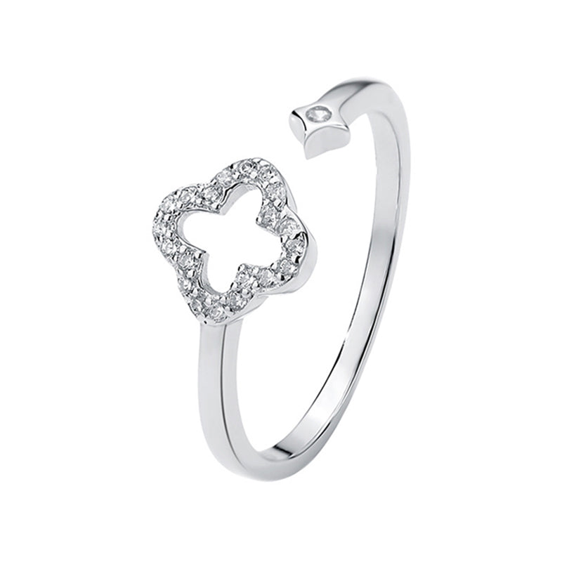 Silver Flower Ring
