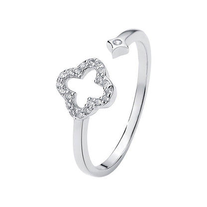 Silver Flower Ring