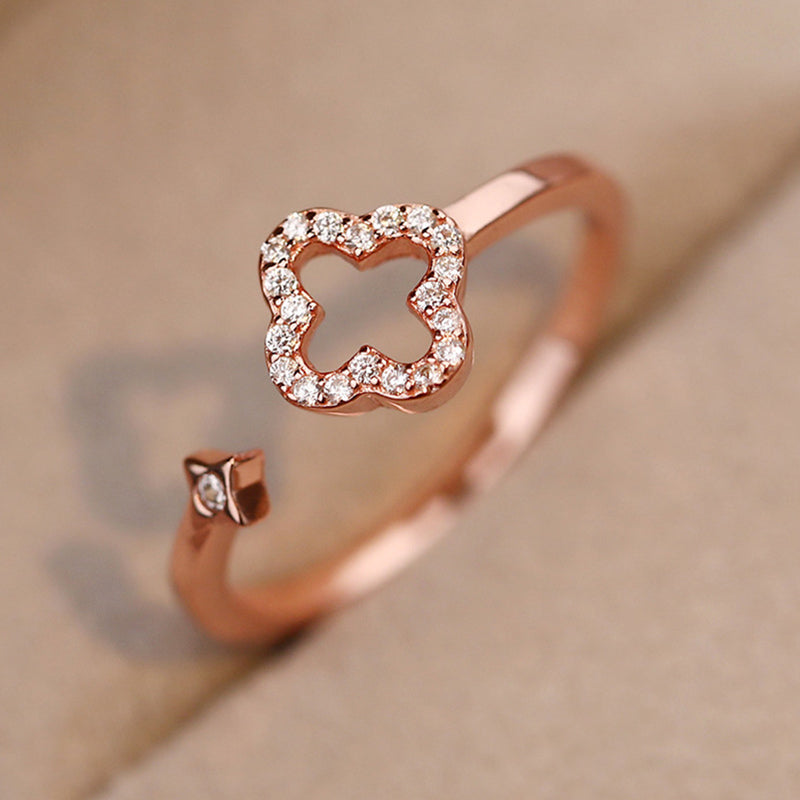 Silver Flower Ring