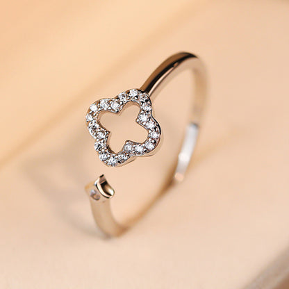 Silver Flower Ring